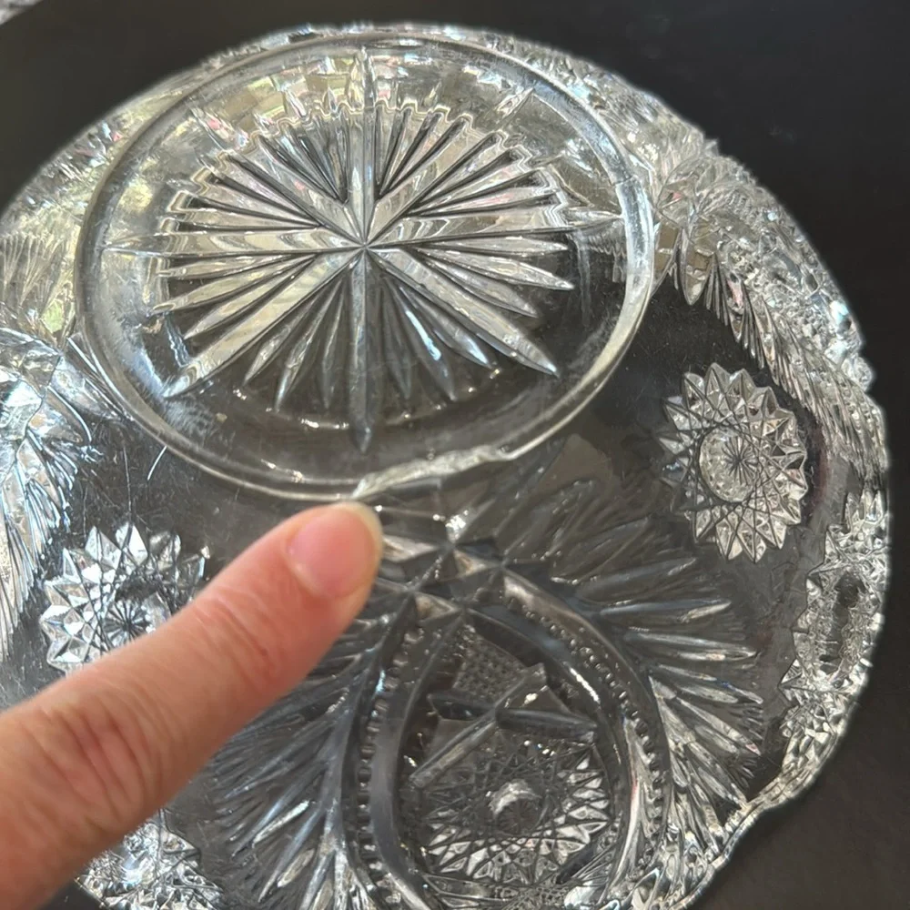 Vintage Early American‎ Glass bowl Atlanta Westmoreland Specialty Company 228